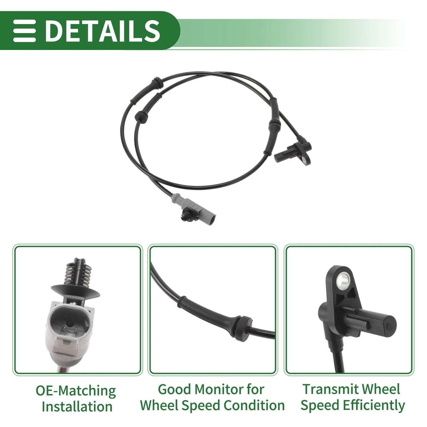 ABS Wheel Speed Sensor No.SSB500131 for Land Rover Range Rover Sport (2005–2013)