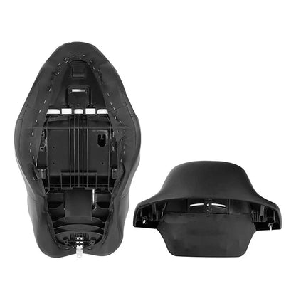 Driver Passenger Seat Backrest for Harley Street Tri Glide (2014-2023) Black Blue