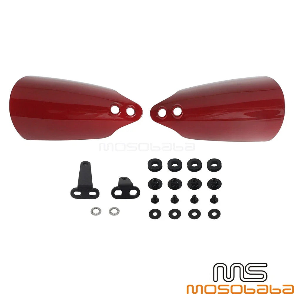 1" Handlebar & Handguard Red Set for Harley Softail Standard
