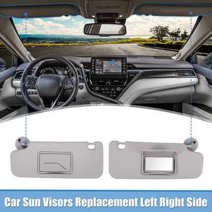 Pair Sun Visors for Chevy Sonic (2012–2016) Left Right Side W/O Sunroof Light