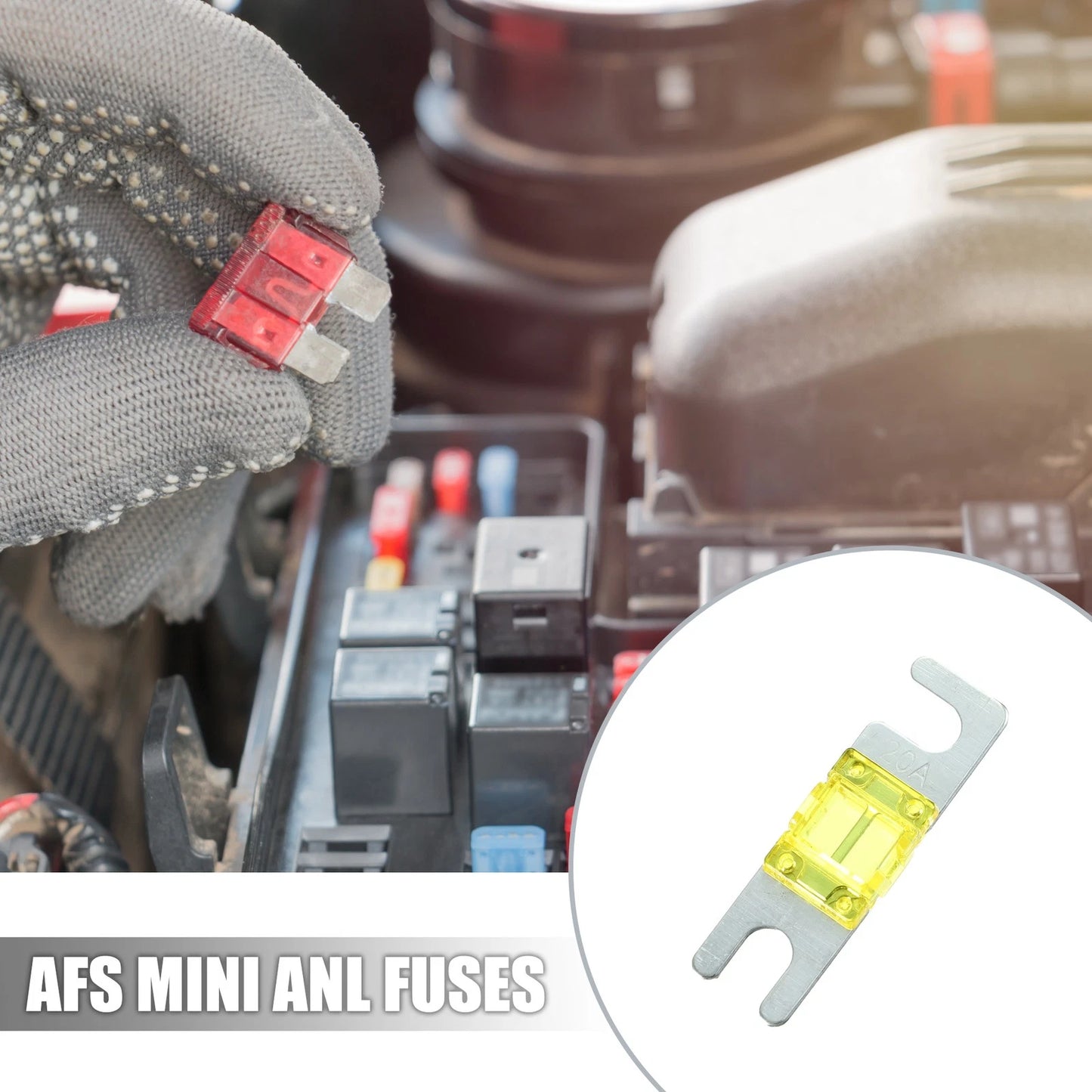 10pcs 20A AFS Mini ANL Fuses for Car Truck Motorcycle (Universal)