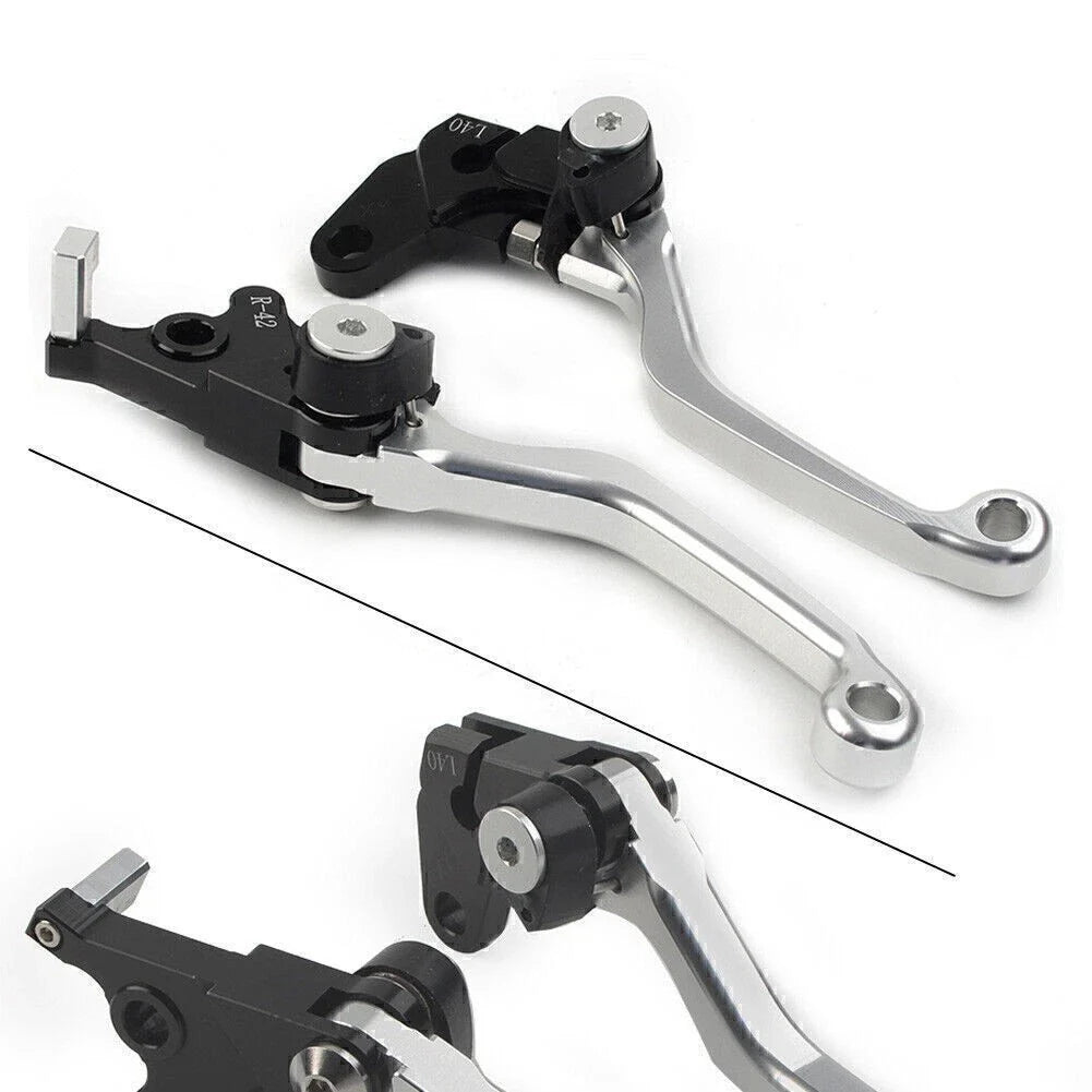 CNC Silver Pivot Clutch Brake Levers for Suzuki DRZ400S/SM/E (2000-2022)