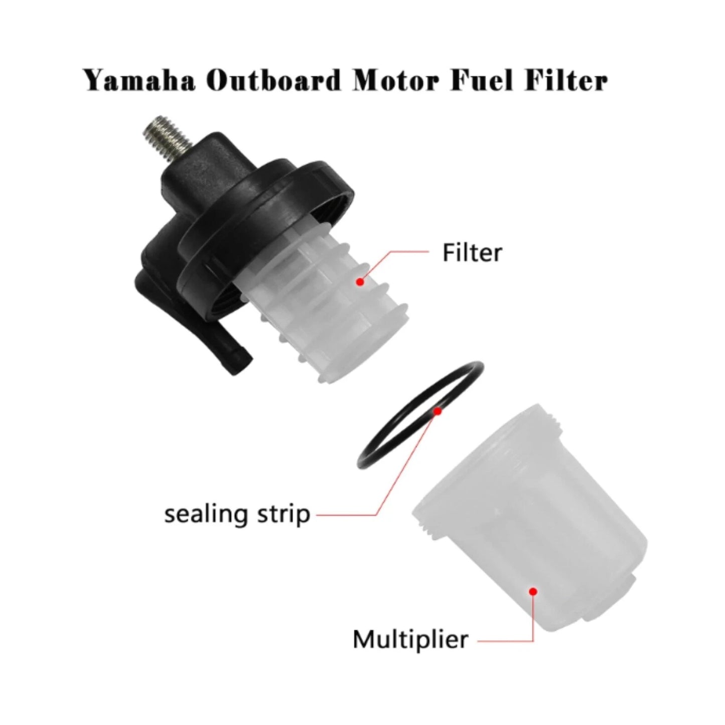 Fuel Filter Assembly for Yamaha Marine Outboard 9.9-90HP (1990–2023)