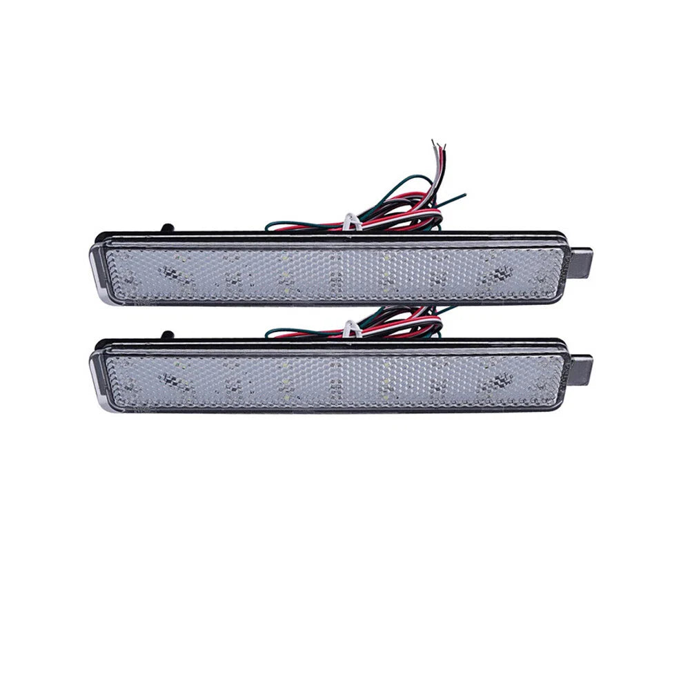 Clear 2-Color LED Rear Bumper Reflector Light for Cadillac CTS Torrent