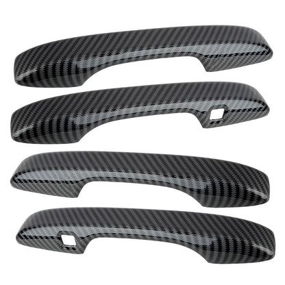 4 x Carbon Fiber Style Exterior Door Handle Covers for Honda CR-V (2023-2024)