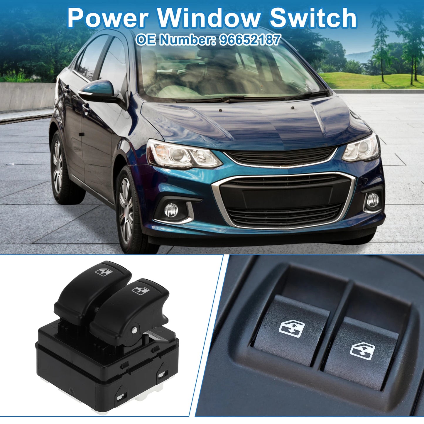 Power Window Switch for Chevrolet Aveo (2006–2011) No. 96652187