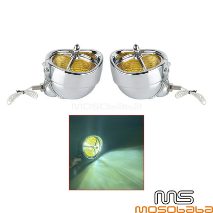4.5" Brim Trim Cover Fog Lights for Harley Electra Glide, Road King, Street Glide