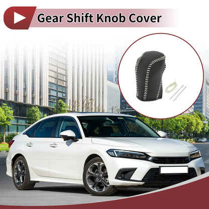 1 Pc Gear Shift Knob Cover for Honda CR-V (2023) Beige Faux Leather