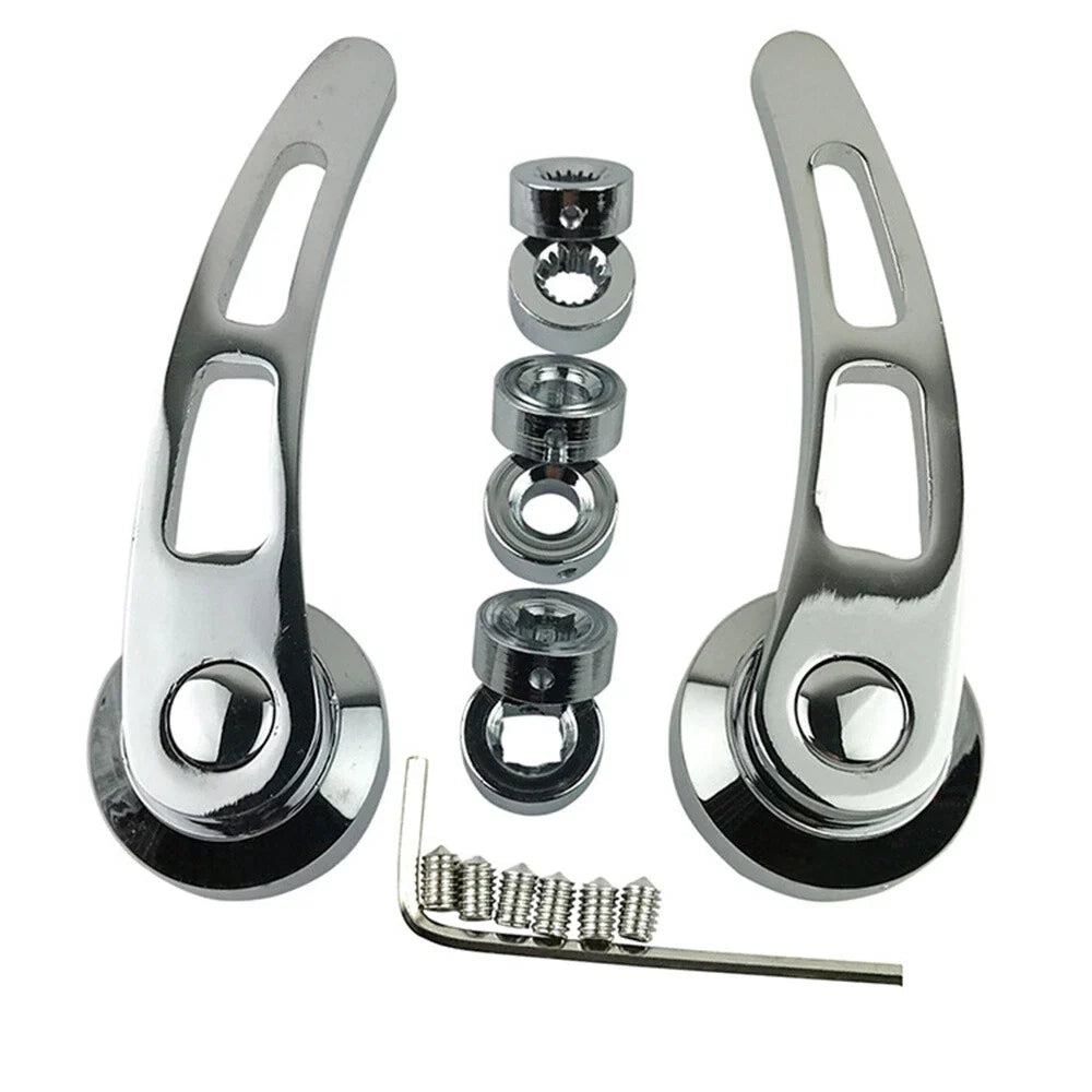 4 x Door Handle Kit Aluminum Chrome for Chevy Buick Ford Chrysler Dodge