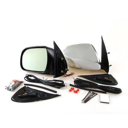 Chrome LED Door Wing Mirrors for Toyota Hilux Vigo (2004–2012)
