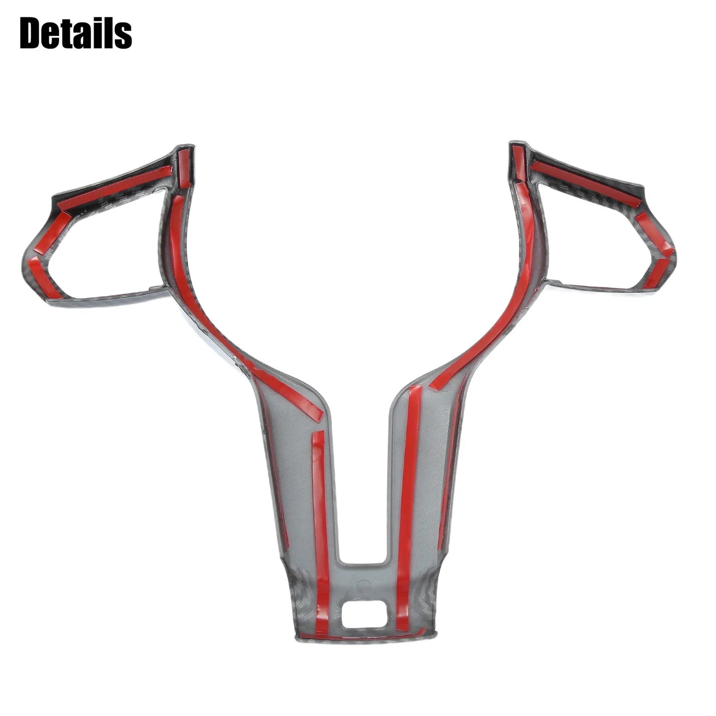 Steering Wheel Cover Trim Frame for BMW F20 F21 Carbon Fiber Pattern Black