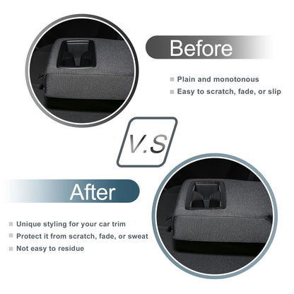 Rear Cup Holder Cover for Toyota Harrier (80 Series) - Black 1 Pcs
