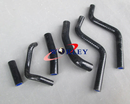 BLACK Silicone Radiator Hose for Honda CR250R (1988-1991)