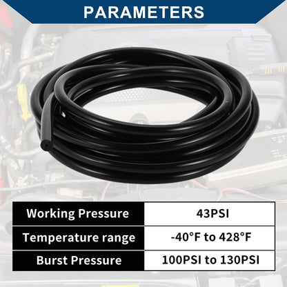 15FT 1/16" ID Silicone Vacuum Tubing Hose for Air and Water