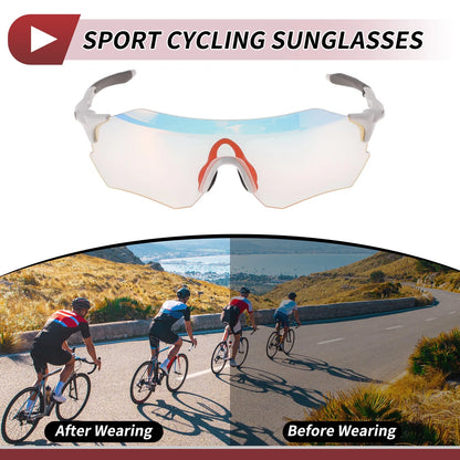 Set of 1 Motorcycle Riding Goggles for Various Models (Light Red Lens)