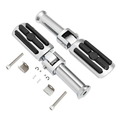 Chrome Driver & Passenger Footpegs Bracket for Harley Fat Boy (2018-2025)