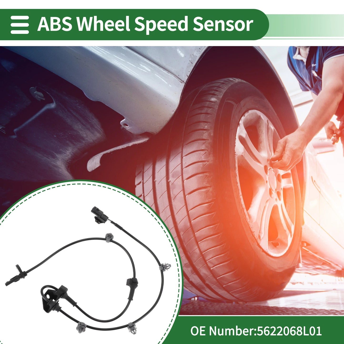 ABS Wheel Speed Sensor No. 5622068L01 for Suzuki Swift IV (2004–2010)