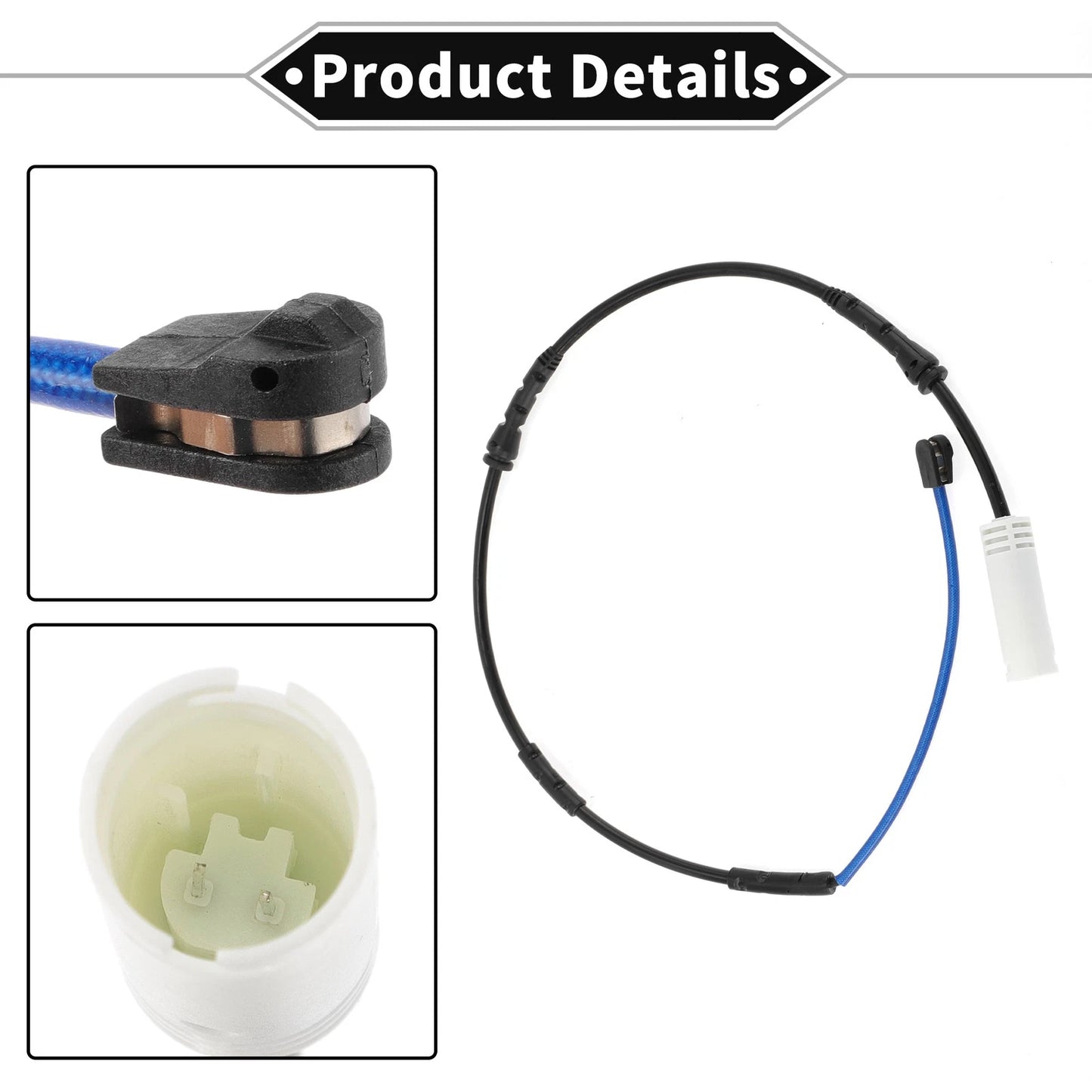 1pc Brake Pad Wear Sensor for BMW 135i (2010–2013) No. 34356794285 Black