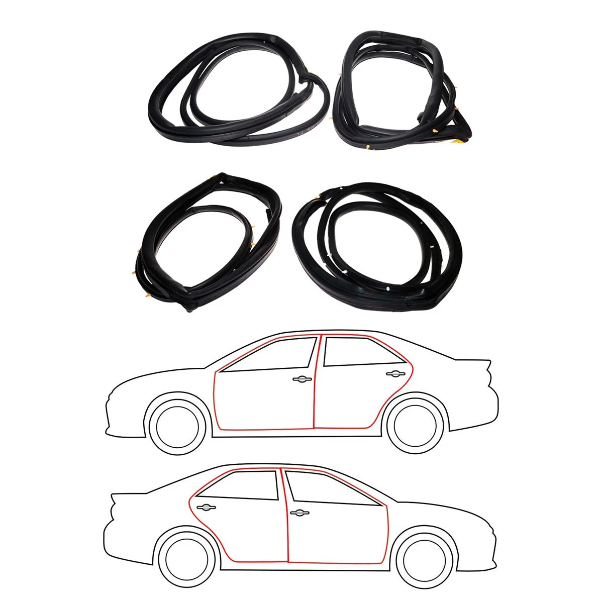 Weatherstrip Set for Toyota Corolla CE100 EE101 AE101 (1992–1997)