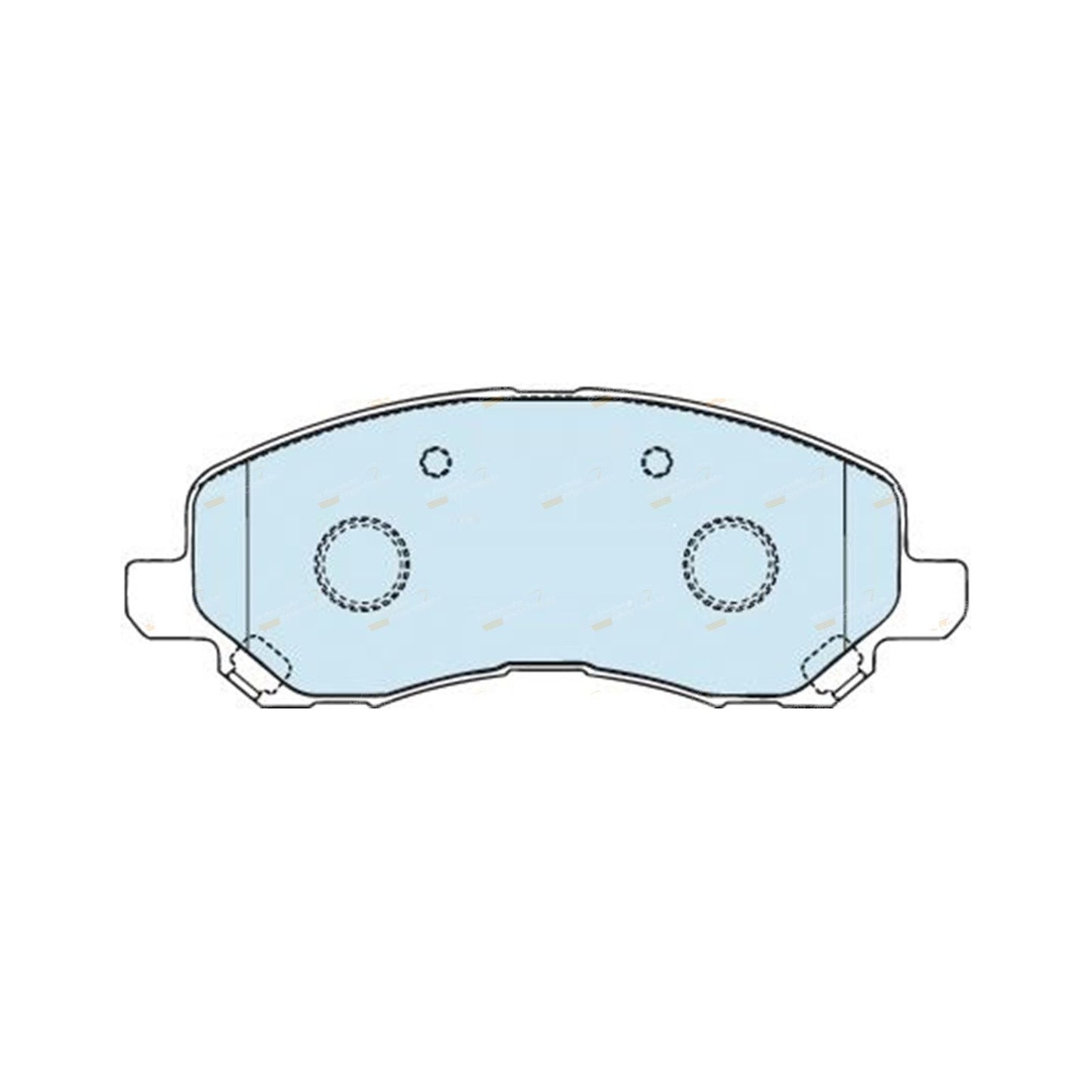 Set of 4 Bendix Front Disc Brake Pads for Mitsubishi Outlander (2003–2012)