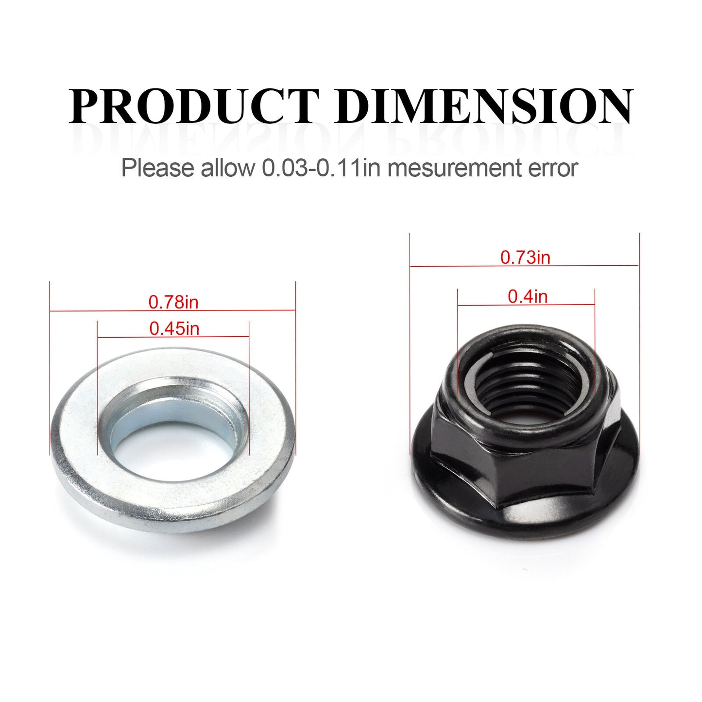 Wheel Lug Nut with Washer Kit for Yamaha Banshee 350 (1995–2006)