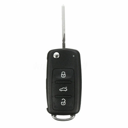 Car Key 3 Buttons 434MHz ABS Black Battery Remote Key for Car