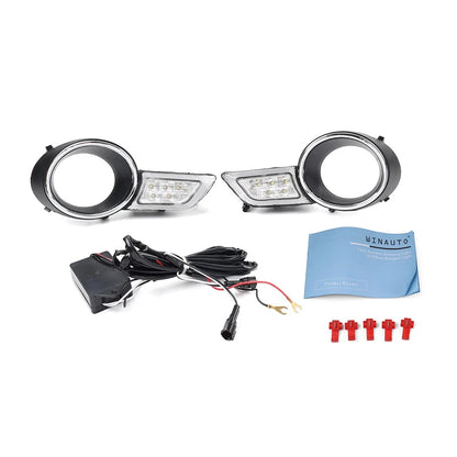 2X LED DRL Daytime Running Light Turn Signal Lamp for Toyota RAV4 (2019–2020)