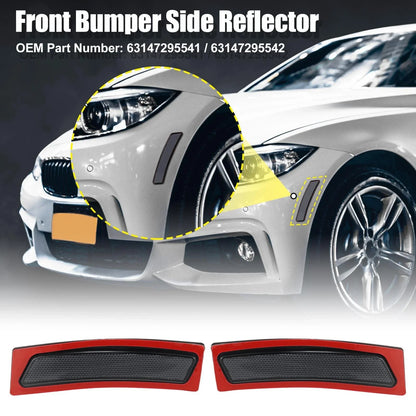 Bumper Reflector Smoky Black for BMW F30 340i