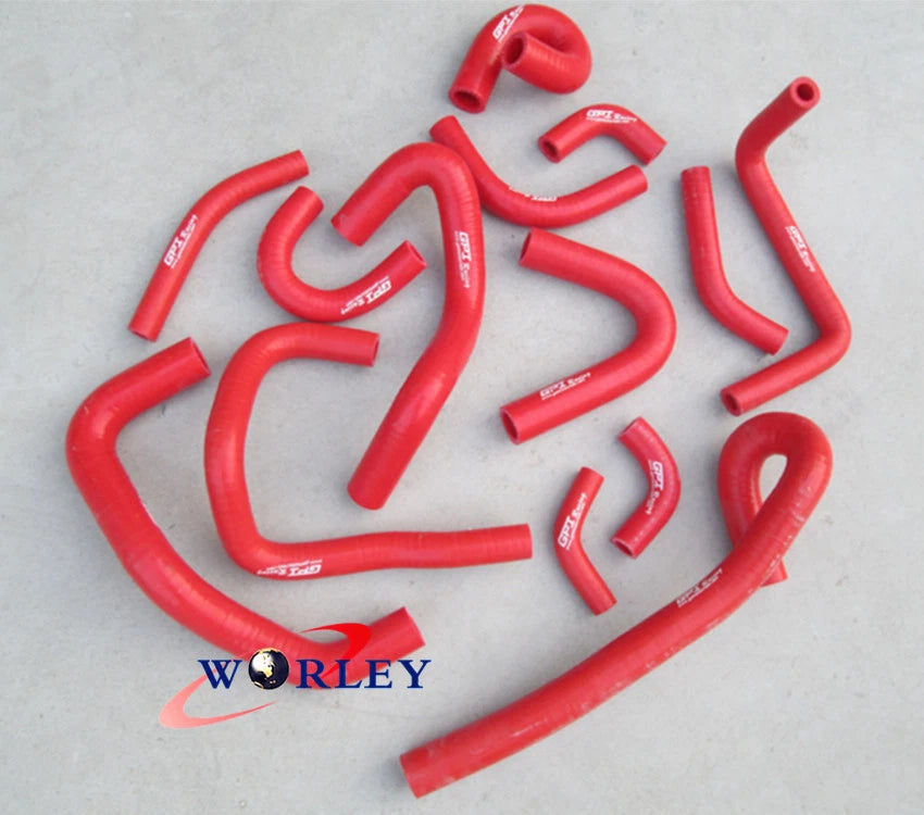 Silicone Heater Hose Kit for Nissan Skyline R33 R34 GTR (1995–2002) - Red