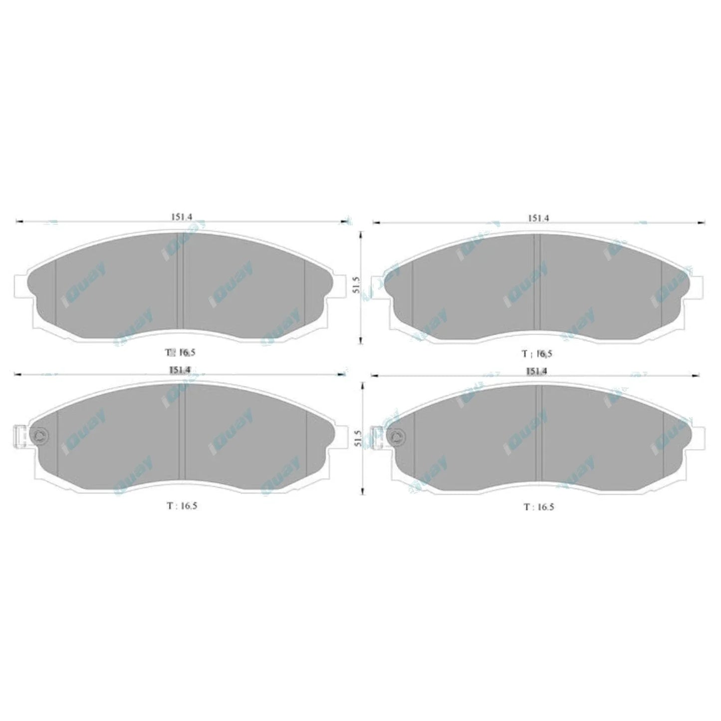 Wagner Front Disc Brake Pad Set for Nissan Maxima A32 3.0L VQ30DE 1995~1999 FWD