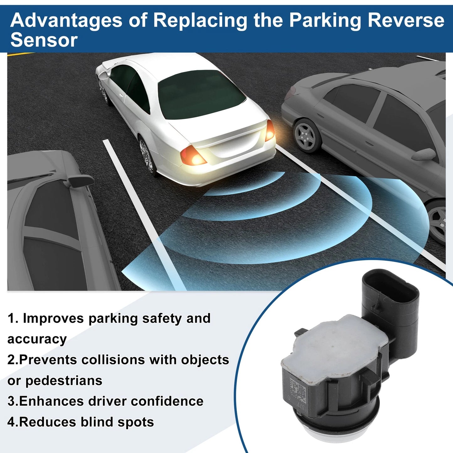 Reverse Backup Parking Sensor for BMW 1 Hatchback F20 (2016–2019) No.66209261606