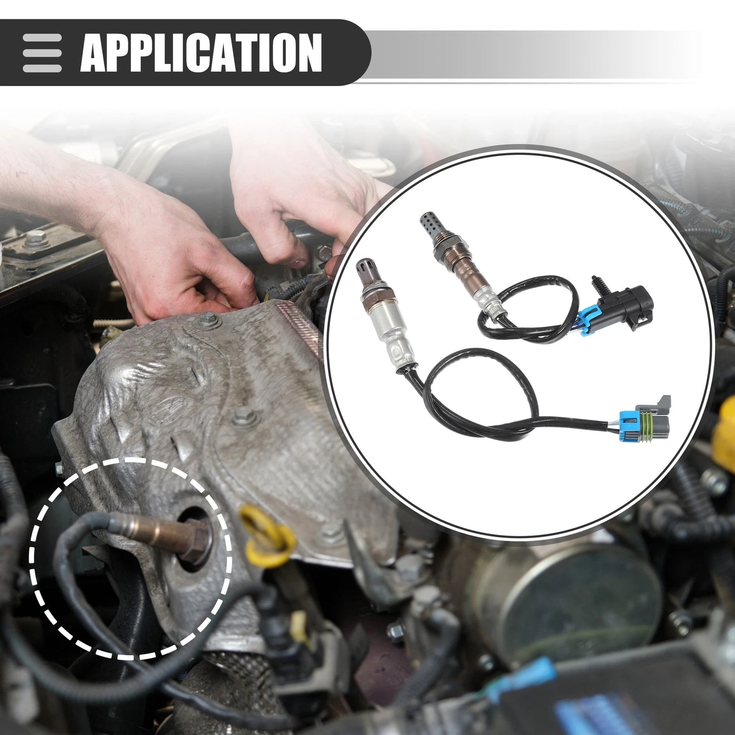 Oxygen Sensor for Chevy Malibu (2008–2010) Upstream Downstream Air Fuel Ratio