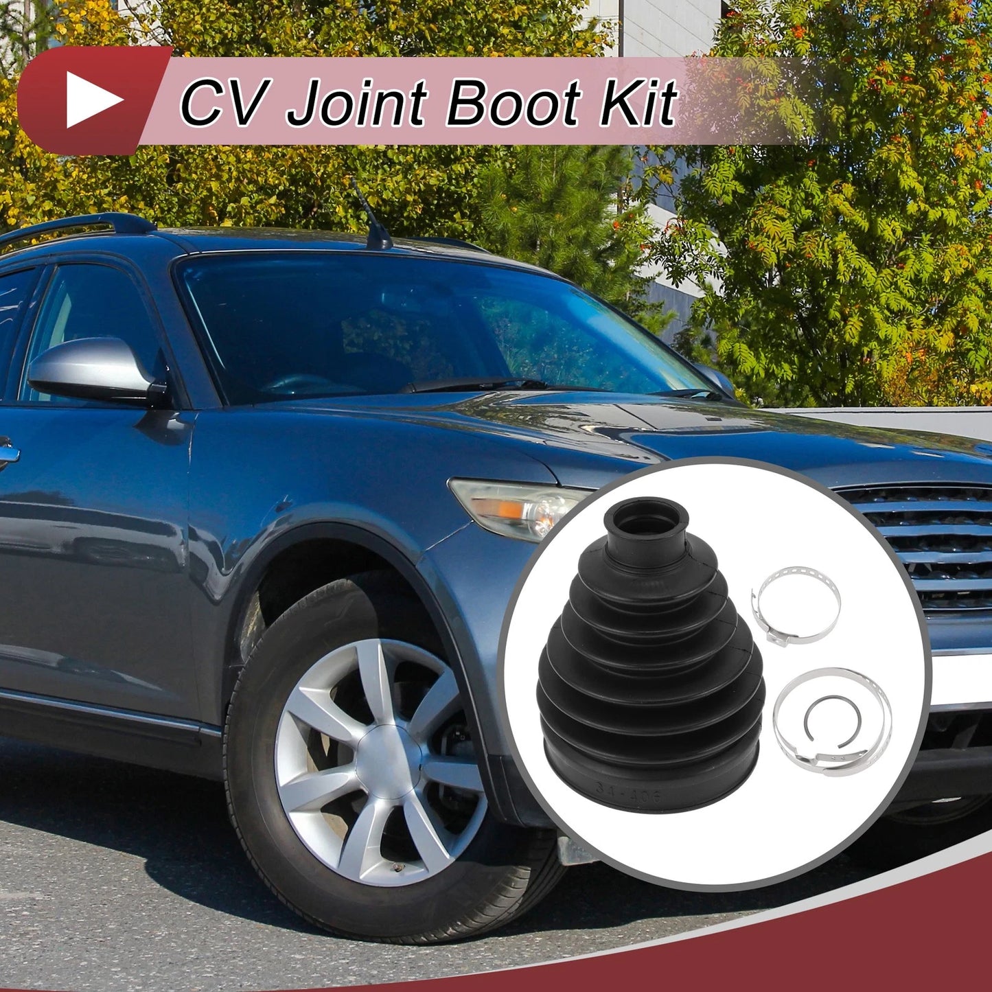 Outer CV Joint Boot Kit with Clamps for Infiniti EX35 (2008–2012) No.39241CG027