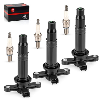 3X Ignition Coils & 3X Spark Plugs for Yamaha YXZ1000R (2016–2024)