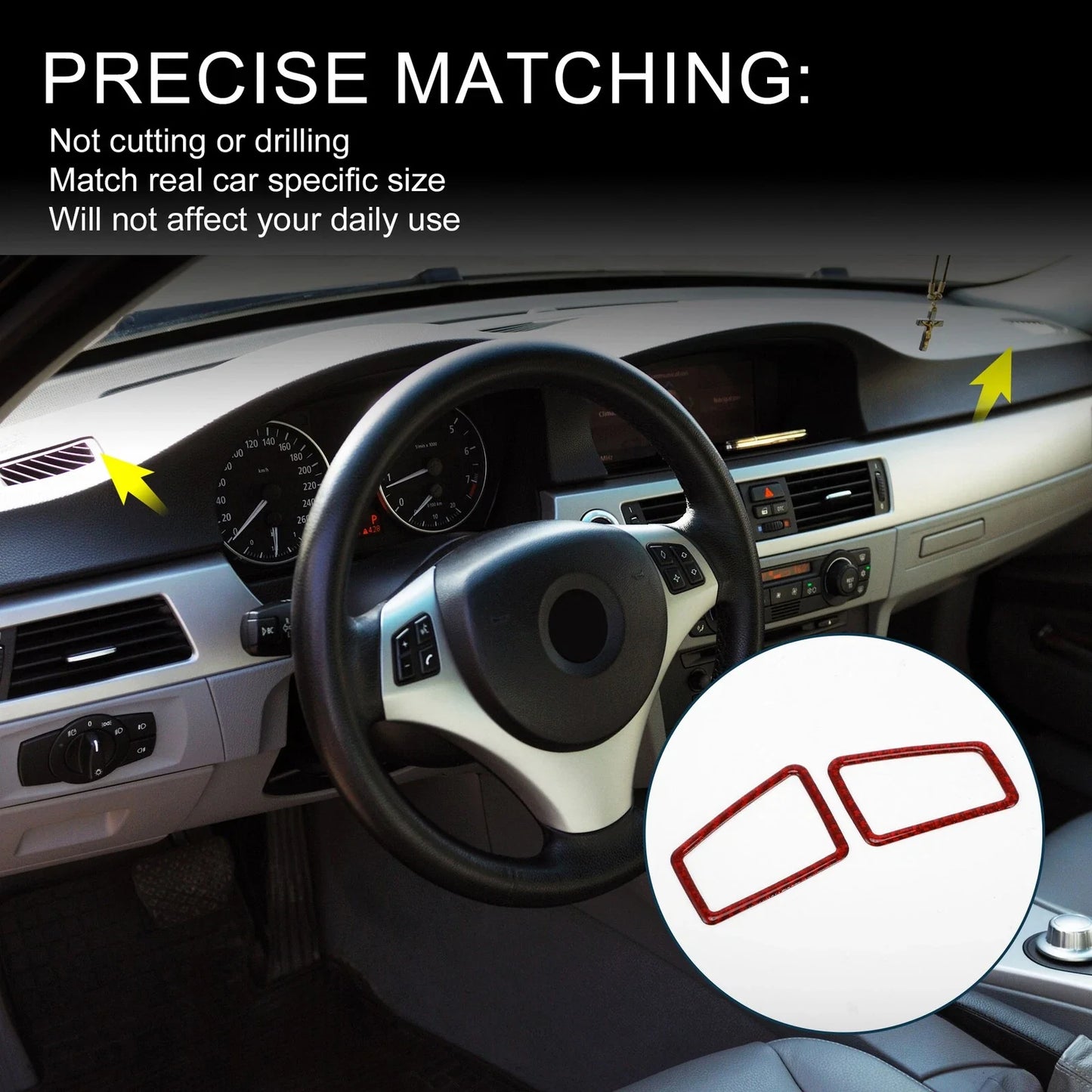 Car Air Vent Cover Sticker for BMW 3 Series (2005 - 2012)