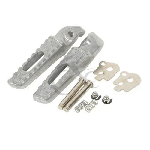 Footrests Pegs Front Rear Silver for Honda CBR600RR (2003-2025)