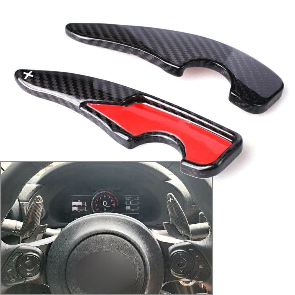 2pcs Steering Wheel Shift Paddle Extension Carbon Fiber for Toyota GT86 (2012–2020)