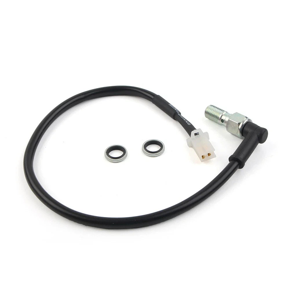 Hydraulic Brake Light Pressure Switch Bolt M10 for ATV Black