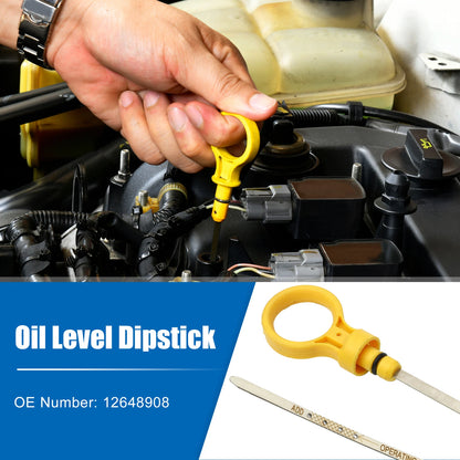 Engine Oil Fluid Level Dipstick for Chevrolet C2500 (1992–1999) No.12648908