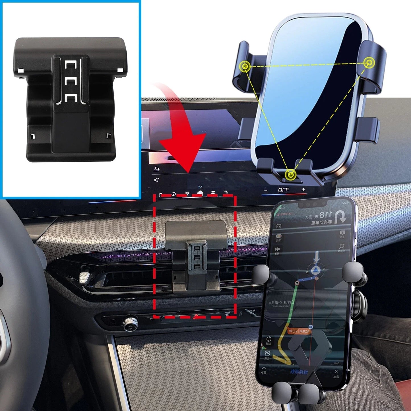 Car Phone Holder for BMW 4 Series M4 (2024–2026)