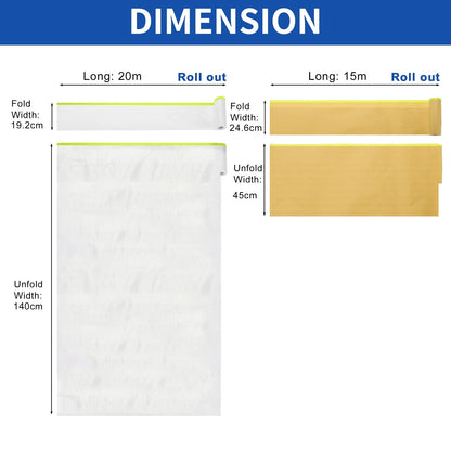 Masking Paper with Tape Set for Various Models (2000x140cm/65.62ftx55.11")
