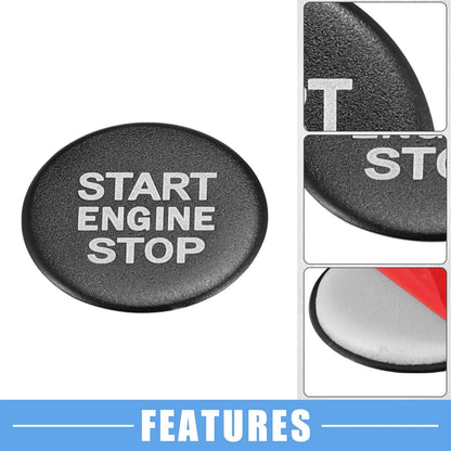Start Stop Ignition Button Cover Decal for BMW 320i 330i G20 Black (2020-2022)