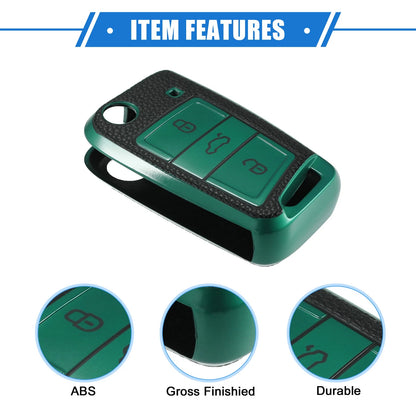 3 Buttons Remote Key Fob Case Cover for Volkswagen Golf 7, Polo (2013–2020)