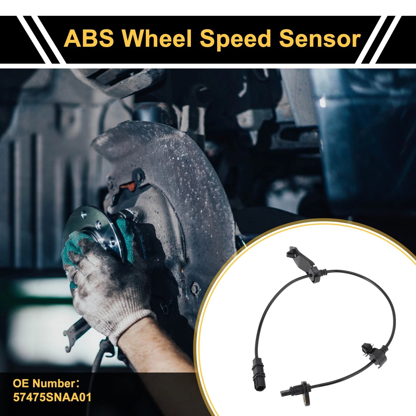 ABS Wheel Speed Sensor No. 57475SNAA01 for Honda Civic (2006–2011) Rear Left