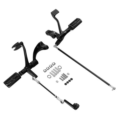 Black Forward Control Pegs for Harley Sportster XL883 (2004-2013)