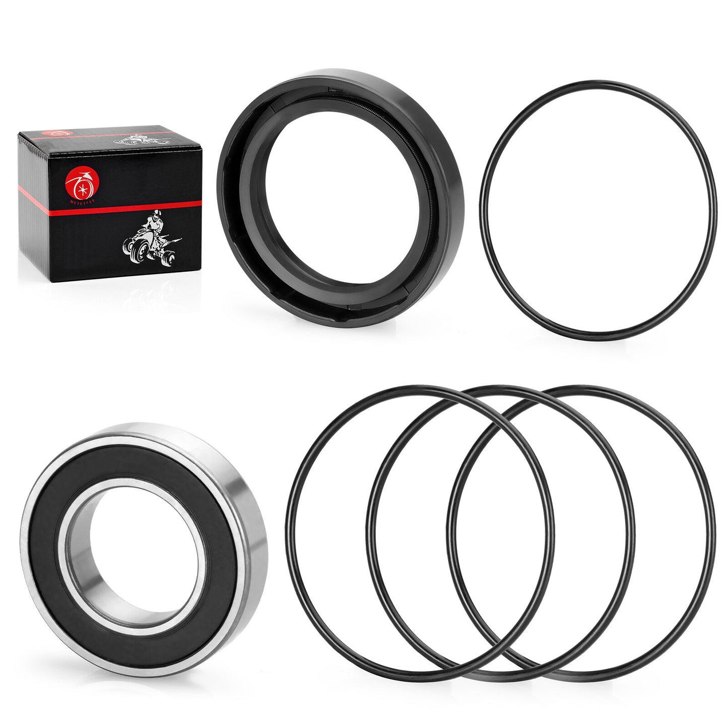 Rear Left Axle Wheel Bearing & Seals for Honda Rancher 420 (2014–2024)
