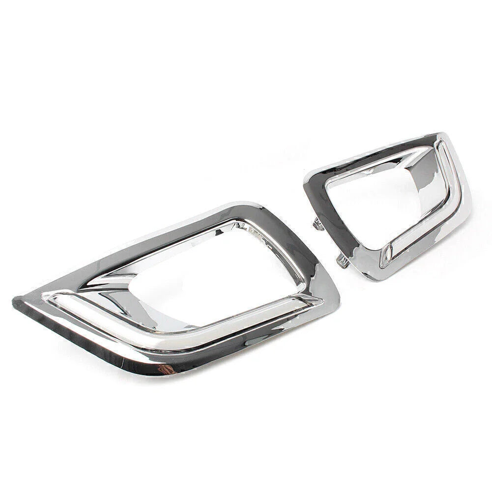 1 Pair DRL LED Daytime Running Light Fog Lamp Bezel for Nissan Navara (15-16)