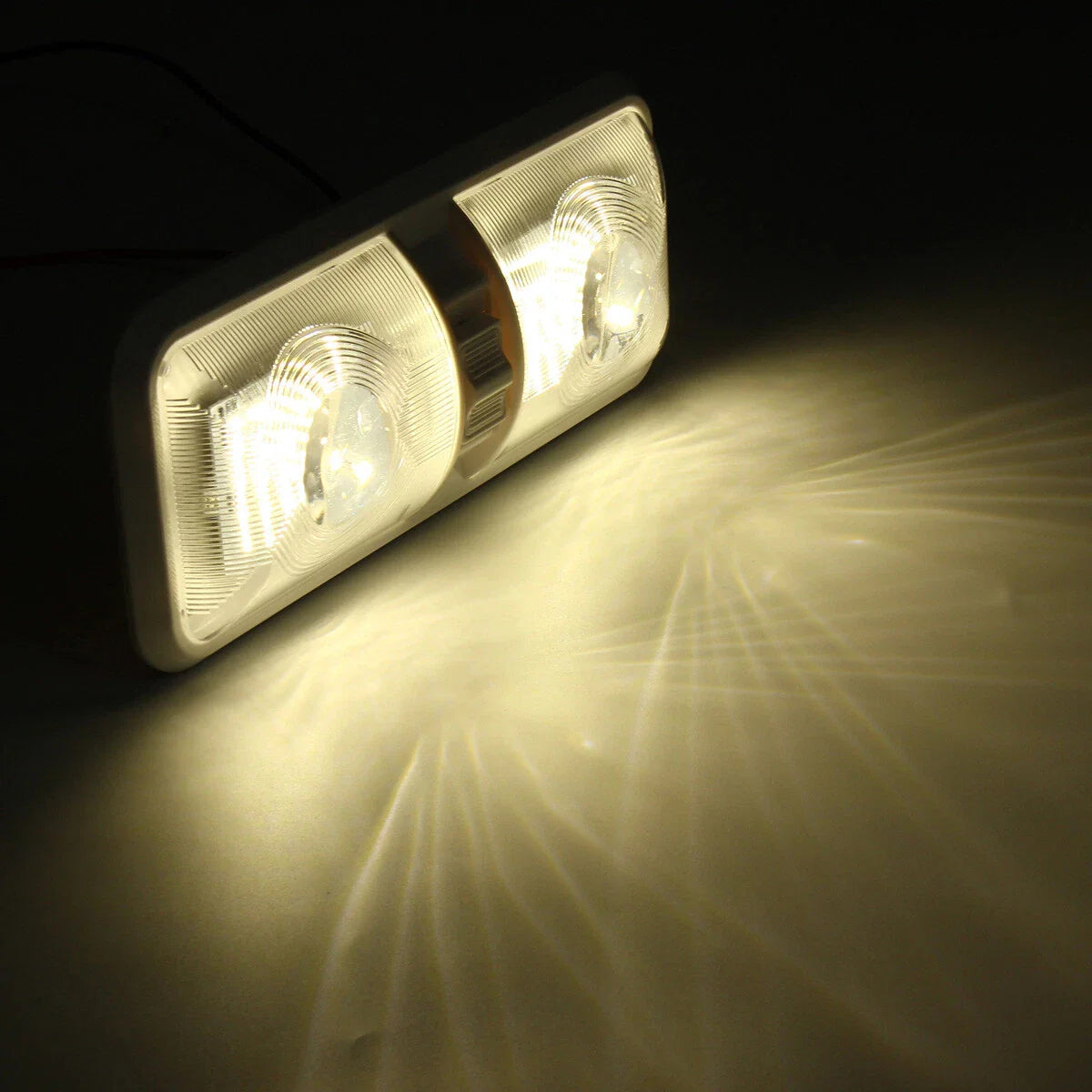 2PCS / Interior Double Dome Ceiling Lights for RV Boat Camper Trailer