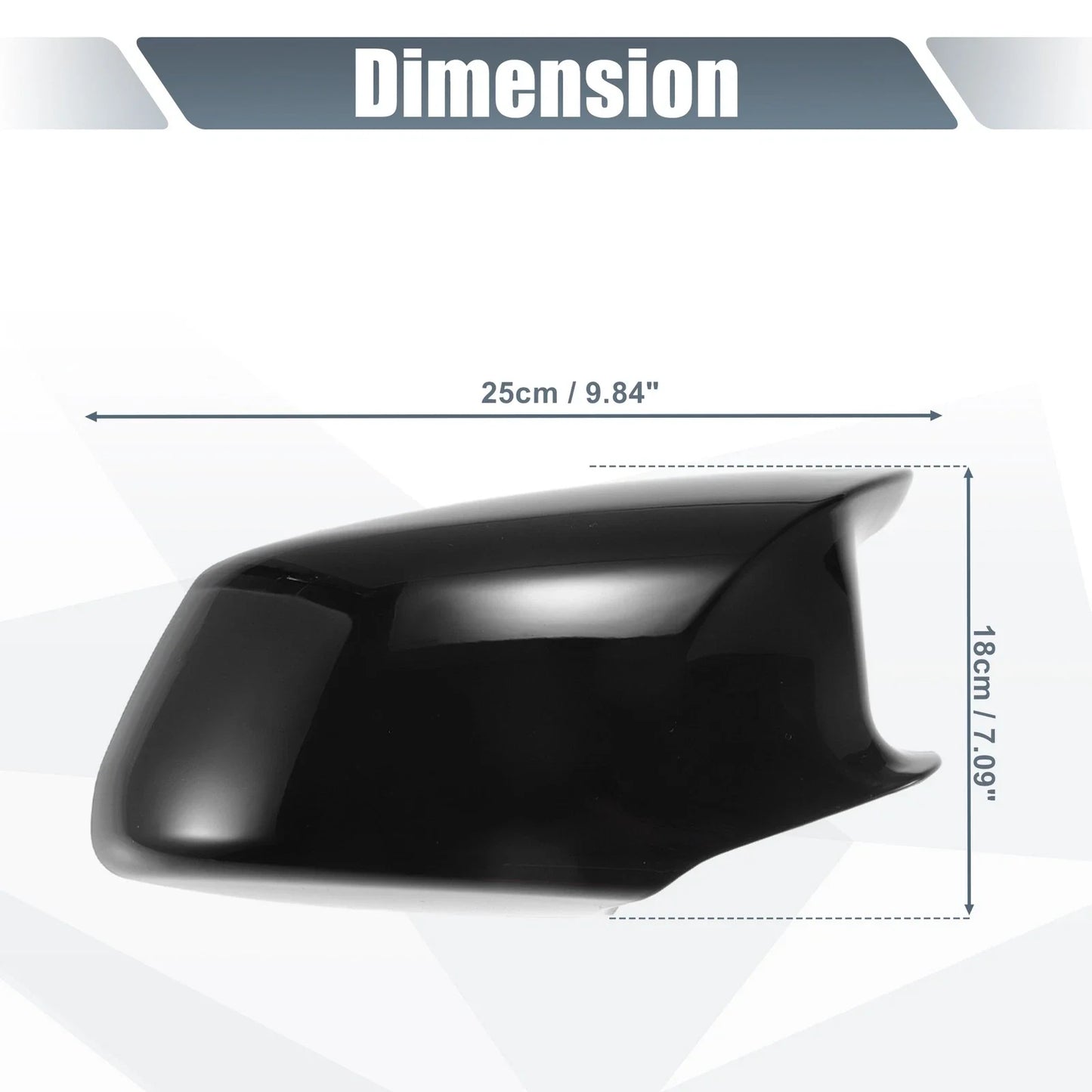 Rearview Mirror Cover Cap Gloss Black for BMW F10 F11 F18 528i 530i 535i 550i