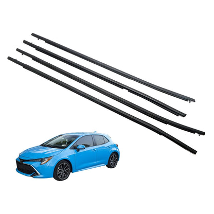Set of 4 Door Belt Mouldings for Toyota Corolla 4-Door (MZEA11 NRE210 ZWE211)